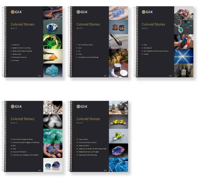 GEM220 BO Colored Stones Books Only Set