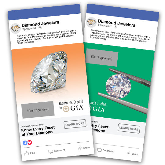 Co-branded Loose Diamond Social Media Posts