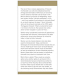 Emerald brochure panel with text about emerald fillers